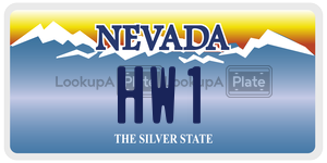 HW1 license plate in Nevada
