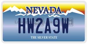HW2A9W  license plate in NV