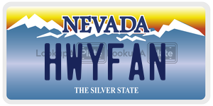 HWYFAN  license plate in NV