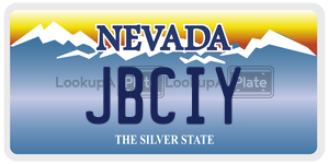 JBCIY license plate in Nevada