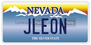JLEON license plate in Nevada