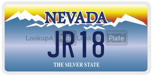 JR18  license plate in NV