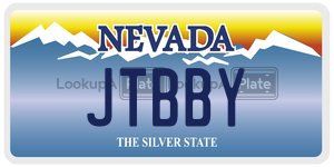 JTBBY license plate in Nevada