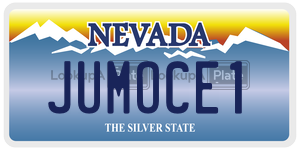 JUMOCE1 license plate in Nevada