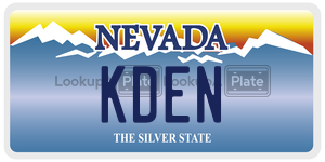 KDEN license plate in Nevada