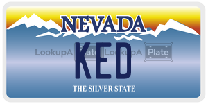 KED  license plate in NV
