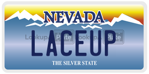 LACEUP  license plate in NV