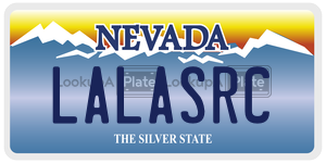 LALASRC  license plate in NV