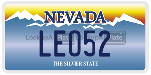 LEO52  license plate in NV