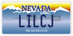 LILCJ license plate in Nevada