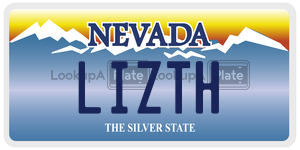 LIZTH license plate in Nevada
