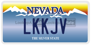 LKKJV  license plate in NV