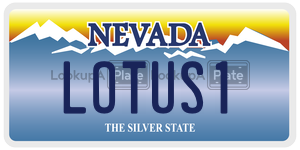 LOTUS1  license plate in NV