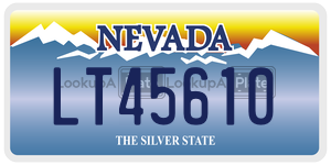 LT45610  license plate in NV