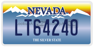 LT64240  license plate in NV