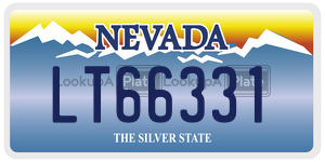 LT66331 license plate in Nevada