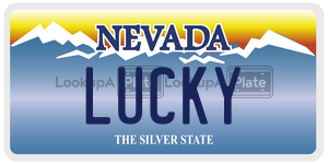 LUCKY  license plate in NV