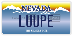 LUUPE  license plate in NV
