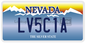 LV5C1A  license plate in NV