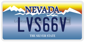 LVS66V  license plate in NV