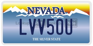 LVV50U  license plate in NV