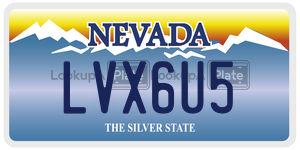 LVX6U5  license plate in NV