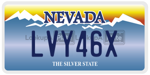 LVY46X  license plate in NV