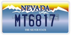 MT6817  license plate in NV