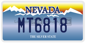 MT6818  license plate in NV