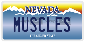 MUSCLES  license plate in NV