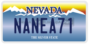NANEA71  license plate in NV