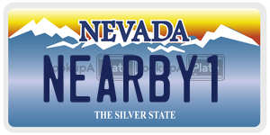 NEARBY1 license plate in Nevada
