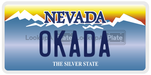 OKADA  license plate in NV