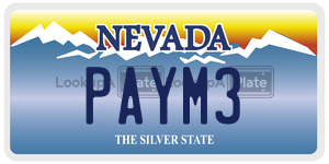 PAYM3  license plate in NV