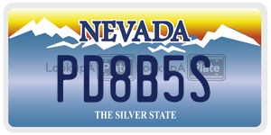 PD8B5S  license plate in NV