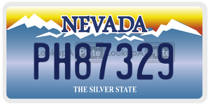 PH87329  license plate in NV