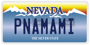 PNAMAMI  license plate in NV