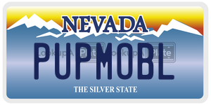 PUPMOBL  license plate in NV