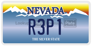 R3P1 license plate in Nevada