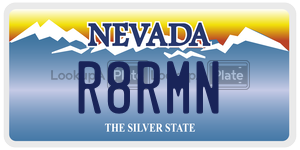 R8RMN  license plate in NV