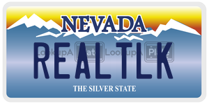 REALTLK  license plate in NV