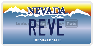 REVE license plate in Nevada