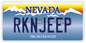 RKNJEEP  license plate in NV