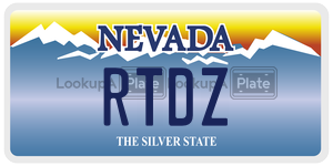 RTDZ  license plate in NV