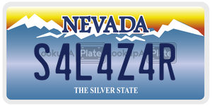 S4L4Z4R  license plate in NV