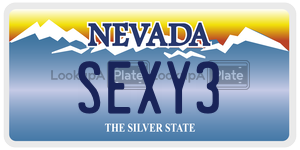 SEXY3  license plate in NV