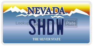 SHDW  license plate in NV