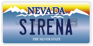 SIRENA  license plate in NV