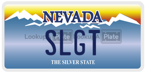 SLGT license plate in Nevada