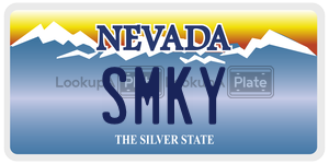 SMKY license plate in Nevada
